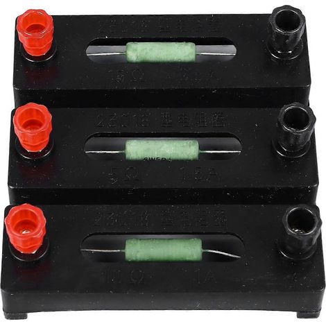 Bobines à résistance fixe 5 Ω, 10 Ω, 15 Ω – Résistances électroniques pour les expériences de circuits en laboratoire scolaire (1/4)