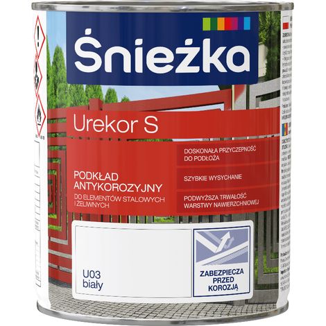 Śnieżka Urekor S imprimación anticorrosión blanca 0,8L (1/2)