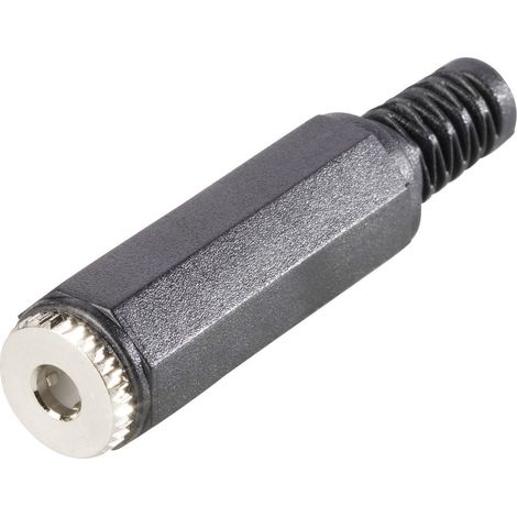 Jack 3.5 mm femelle, droit TRU COMPONENTS 1578806 Nombre de pôles: 4 stéréo noir 1 pc(s)