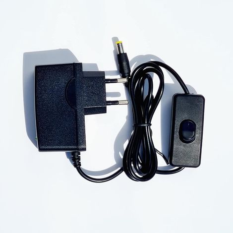Top Chargeur Adaptateur Secteur Chargeur Sortie Output DC 12V 1A 1000mA 12W avec Interrupteur Certification CE Connecteur: 5,5mm 2,5mm Remplace Alimentation 12V 500mA / 800mA / 900mA / 1000mA (1/5)