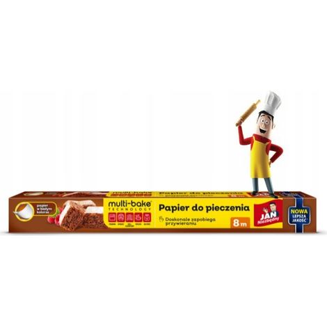 Papel de hornear Jan Necessary MultiBake para horno 8m 1 unidad. (1/2)