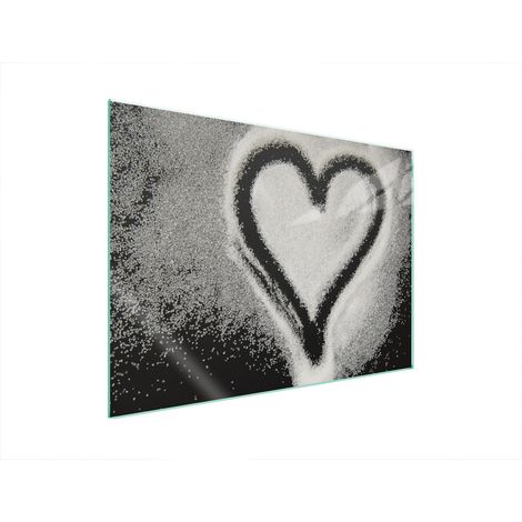 GLASSCHUTZPLATTE FÜR HERD 70x52 HERZ (1/5)