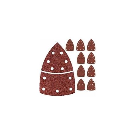 40PCS Feuilles abrasives ponceuse multiple Palm Sander Grain mélangé