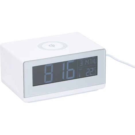 Reloj Despertador con Cargador Inalámbrico 5W Grundig