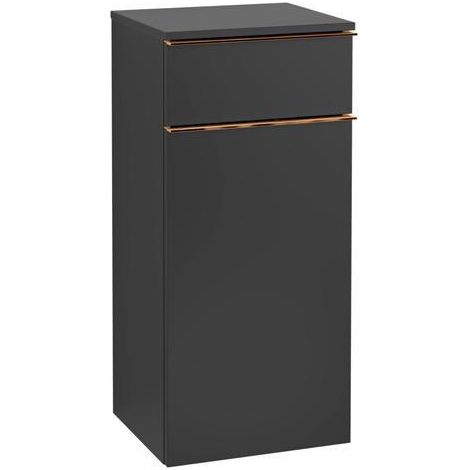 VB SUS Venticello 404x866x372mm 1 tiroir 1trg. A:re Laque noire mate