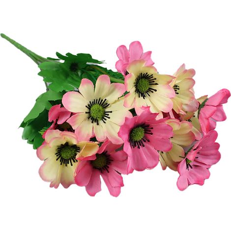 Fleur Artificielle - Chrysanthème Sauvage - Hauteur 38 Cm - Pour Décoration Intérieure Extérieure - 1 Pièce