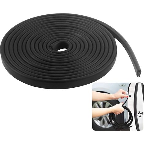 Profilé de Protection des Bords en EPDM, Joint en Caoutchouc, Applicable à Protection pour Tôle, Portes de Voiture, Trappes, Coins de Table (2mm6m)