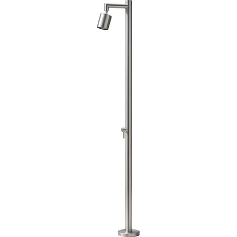 Eichenwald Modell 70 Gartendusche mit Heizband Frosto in Edelstahl