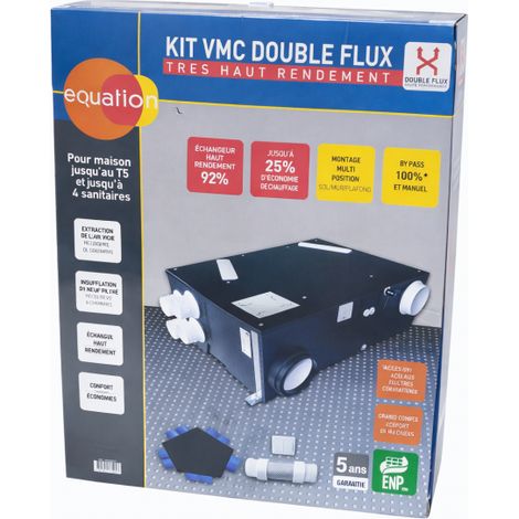 Kit VMC Double Flux EQUATION 2 Haut Rendement HR92 - 80130629 (1/2)