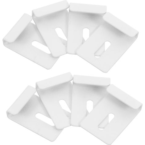 Kit de 8 clips de fixation pour miroirs sans cadre, installation simple, compatibilité étendue, design élégant et résistant. (1/5)