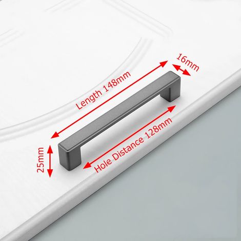 (Lot de 2) Poignées de porte de placard de cuisine en alliage d'aluminium, accessoires et quincaillerie pour meubles