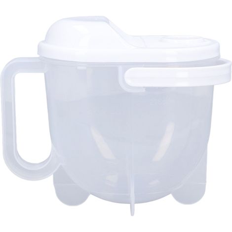 Bol de Riz Lavable avec Vidage par Eau, ABS Transparent, Égouttoir Fin et Poignée auxiliaire pour Cuisine (1/5)