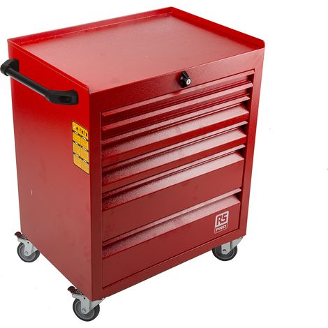 Servante RS PRO en Acier 6 tiroirs 830 x 630 x 450mm ( Prix pour 1 ) (1/3)