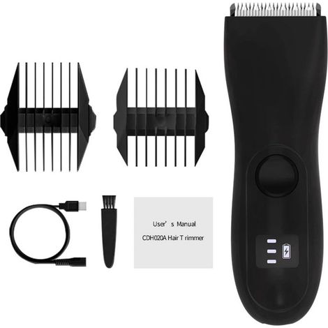 Tondeuse à cheveux rechargeable pour homme, kit de coupe de cheveux à domicile, tondeuse à barbe sans fil, ensemble de toilettage de barbier, tondeuse étanche pour hommes et enfants professionnels (1/5)