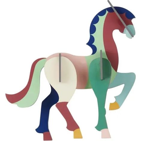 Studio ROOF Ornament, Bastel-Set, 3D Wandobjekt - Pferd (1/3)