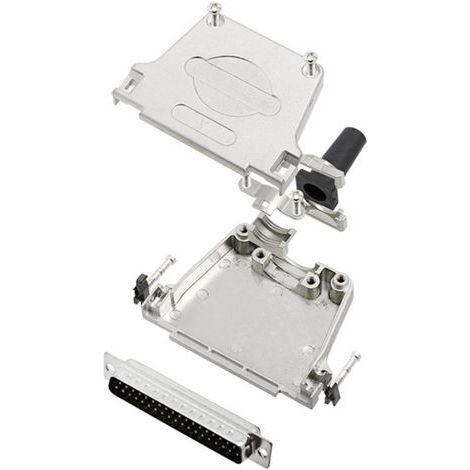 TRU COMPONENTS TCDTZF37DMPK 7709224 Kit embase SUB-D mâle 180 ° Nombre de pôles: 37 fût à souder 1 pc(s) (1/2)
