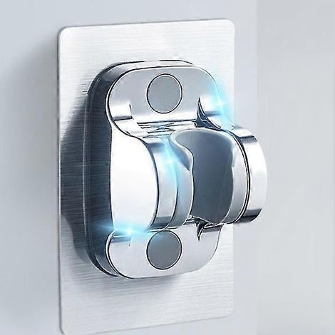 Support de douche ABS élargi non perforé, pommeau de douche à siège fixe, pommeau de douche effet pluie, buse de bain de soleil, base réglable (1/5)