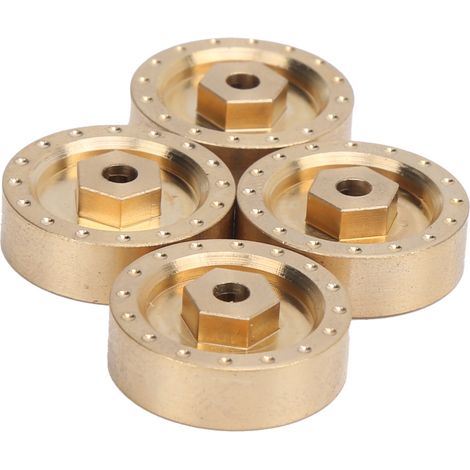 Moyeux de roues de contrepoids en laiton épais et robuste pour voiture RC Axial SCX24 90081 1/24 (1/5)