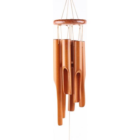 Carillon éolien en bambou, carillon éolien d'extérieur en bois, aux sonorités étonnamment profondes, idéal pour le jardin, la cour, la maison ou la décoration extérieure. (1/5)