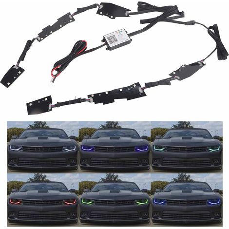 Kit de phares LED RGB pour Chevrolet Camaro 2016-2018 (version RGB APP) (1/5)