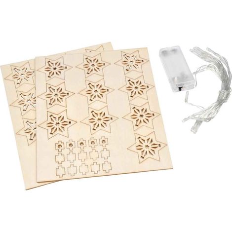 Kit Guirlande Led à Réaliser "Noël Étoiles" Naturel (1/2)