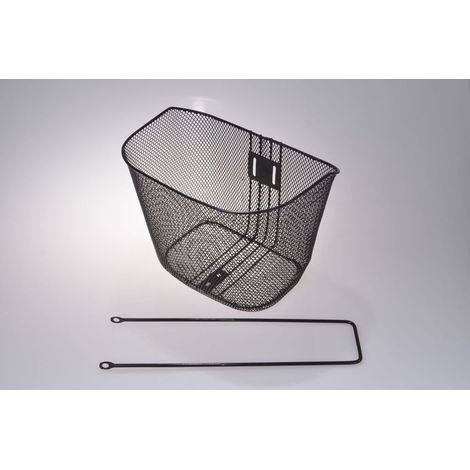 Panier de guidon, panier métallique pour vélo, noir, 23 L