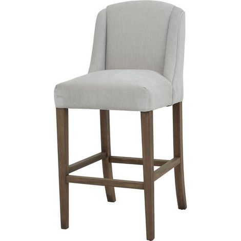 Compton Bar Stool - Wood - L59 x W52 x H107 cm - Grey