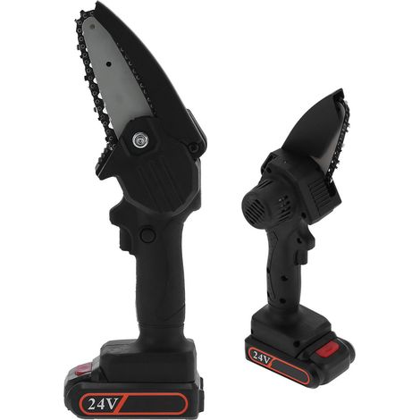 Mini tronçonneuse électrique rechargeable pour le travail du bois et le jardin, outils de jardinage et d'entretien, FYD-003, noire, prise AC110-240VEU (1/5)