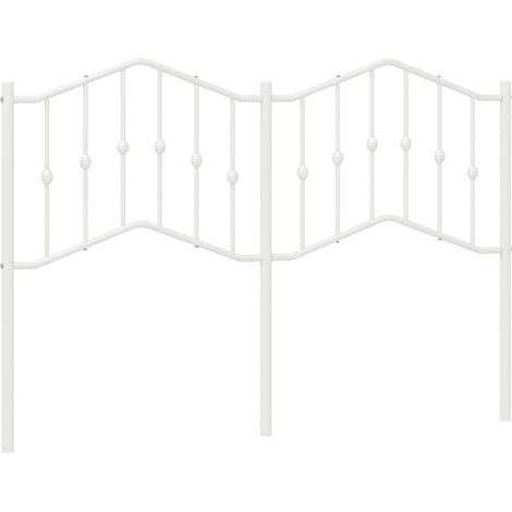 Maison Exclusive - Cabecero de repuesto de metal blanco 140 cm