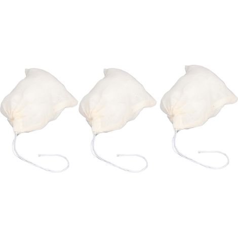 Lot de 100 sachets en coton à cordon (8 x 10 cm) réutilisables pour filtrer les résidus de thé. Écologiques. (1/5)