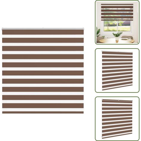 vidaXL Store zèbre marron 150x100cm largeur du tissu 145,9cm polyester (1/5)