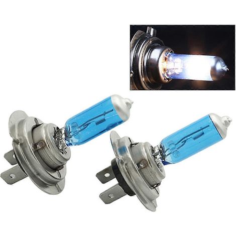 ampoules halogènes H7 100W 12V 6000K pour phares de voiture, lumière blanche, à gaz xénon