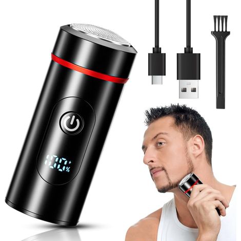 Mini rasoio elettrico, rasoio elettrico da uomo, rasoio Easy Trim impermeabile ricaricabile tramite USB, rasoio multifunzionale lavabile su pelle bagnata e asciutta (1/5)