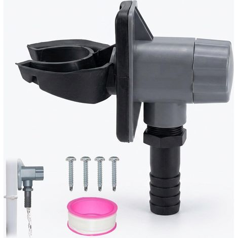 Collecteur d'eau de pluie pour tuyau de descente de 70 à 110 mm, collecteur de pluie avec bande et 4 vis, collecteur de pluie Raccord pour surfaces de toit jusqu'à 80 m² (1/5)