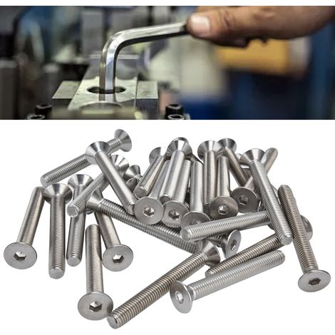 Vis à tête fraisée à six pans creux M101,5 à filetage grossier M10100 (1/5)