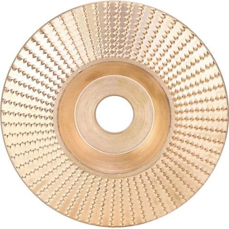 Disco de tallado biselado, amoladora angular, herramienta de pulido dorado de 100 mm para madera y materiales no metálicos -Crezuo