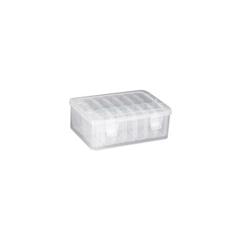 1 ensemble de boîtes de rangement transparentes avec couvercles pour perles, conteneurs d'accessoires, petits objets