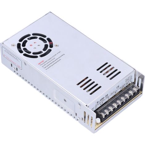 Alimentation à découpage 24V 16.5A 400W boîtier alliage aluminium avec clips 115-230VAC conversion tension S-400-24 (1/5)