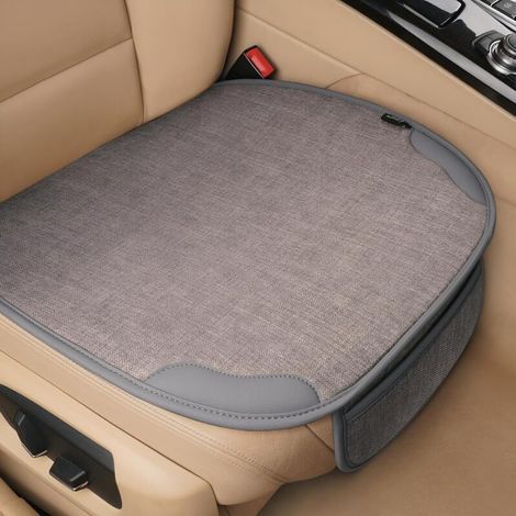 Couvre Siege Auto, Protection Siege Voiture Avant, Respirant et Confortable, Transpiration, Coussin de Siège Auto Universel, 50x50CM (gris) (1/5)