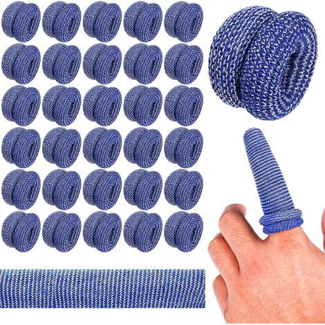 60PCS Bandage au doigt Bandage tubulaire à rouleau de doigts Douches respirables Cuisine des blessures Bandages élastiques au pouce