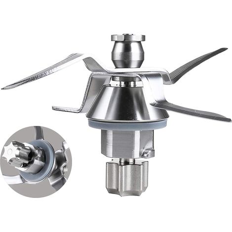 Couteau pour Thermomix Bimby TM31 Couteau mélangeur TM 31 Base en métal durable et lame tranchante en acier inoxydable (1/4)