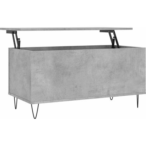 Maison Exclusive - Tavolino Salotto Grigio Cemento 90x44,5x45 cm Legno Multistrato
