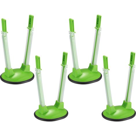Ensemble de 4 supports réglables pour sacs de congélation - Supports pour sacs de congélation facilitant le rangement des aliments dans les sacs en plastique et à fermeture éclair, accessoire de cuisi