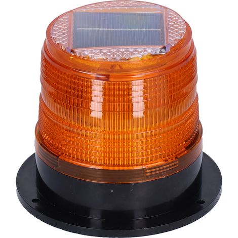 Balisage solaire LED magnétique pour voiture, feu clignotant de sécurité nuit, signalisation chantier routier, lampe flash étanche, fixation aimantée (1/5)