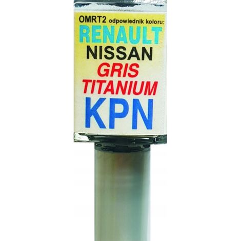 Reparación de arañazos en la pintura del coche Renault Nissan KPN gris titanio 10 ML (1/5)
