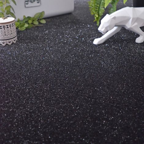 Moquette Pailletée - Flash - Noir - Rouleau de 4m x 2m (1/5)