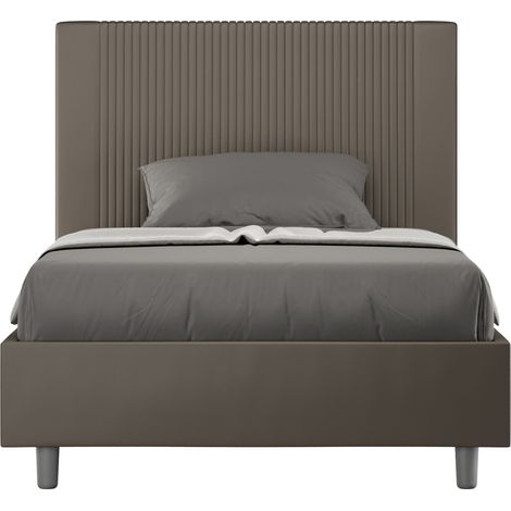 Letto Matrimoniale Extra Large 200x210 cm Senza Rete Goya Cappuccino
