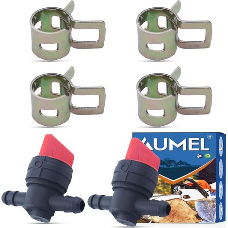 Vanne d'arrêt de carburant pour 493960 494768 698183 Oregon 07-406 Compatible avec John Deere AM36141 AM107340 Toro 54-3150 1-603770 (1/5)