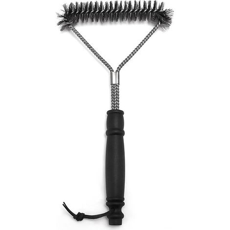 Brosse en Petit modèle Barbecue Mesh brosse de nettoyage BBQ Outdoor ustensiles en acier inoxydable fil brosse maison barbecue fil gadget (1/3)