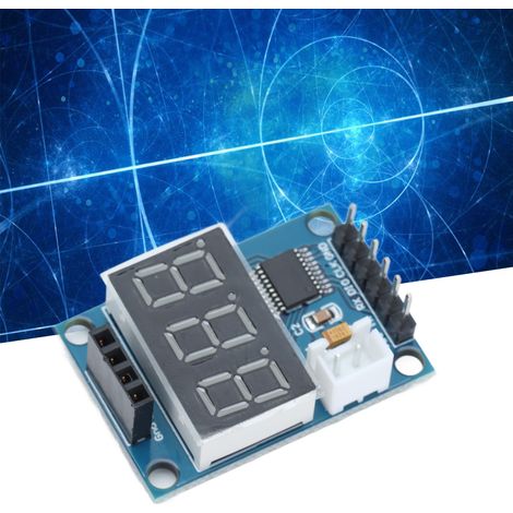 Die Testplatine des Ultraschall-Telemetriemoduls HC-SR04 zeigt die Daten des Telemetrieinstruments über eine serielle Schnittstelle auf einem digitalen Display an. (1/5)